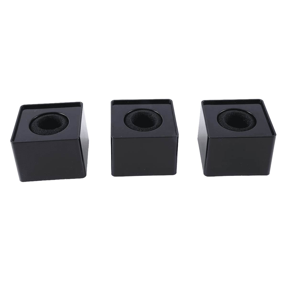 30Pcs Microphone MarkFlag Mic Station-Cube Square Interview Box Stand Flags Shaped Holder Reporter Injection,Black,30 x Microphone Marker,Black