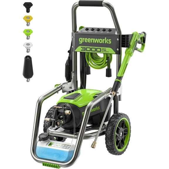 Greenworks Brushless 3000 PSI 2.0 GPM Max/ 1.1 GPM Electric Pressure Washer