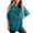 Blue, variant on CHUMUD Oversize T Shirts for Women Short Sleeve Crew Neck Print Tees Summer Casual Loose Fit