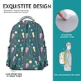 thumbnail image 5 of Playful Floral Cat Backpack for Women & Teens - Lightweight Waterproof School Bag for Travel & College - Large Capacity, 5 of 6