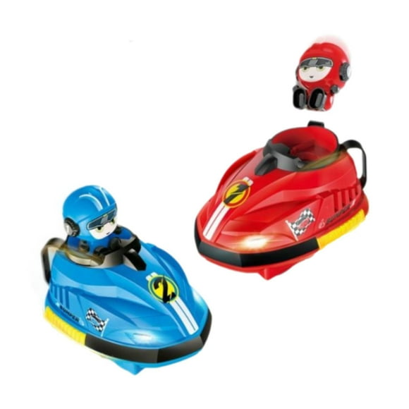 Coche de Control remoto con música y luz Hugo juguete interactivo para 2 jugadores RC para niños de 3 a 6 años