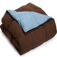 thumbnail image 2 of Toute la Saison Down Alternative Réversible Comforter Très Grand-Chocolat/bleu Ciel, 2 of 2
