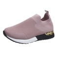thumbnail image 2 of longantii Orthopedic Sandals for Women Wide Width Tennis Shoes Slip On Fashion Hollow Sneakers Non Slip Mesh Casual Shoes Pink, 2 of 5