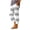 Gray, variant on Hvogkswy Cotton Pants for Women Fashion Plaid Print Loose Casual Pants High Waist Straight Leg Ankle-Length Pants with Pockets