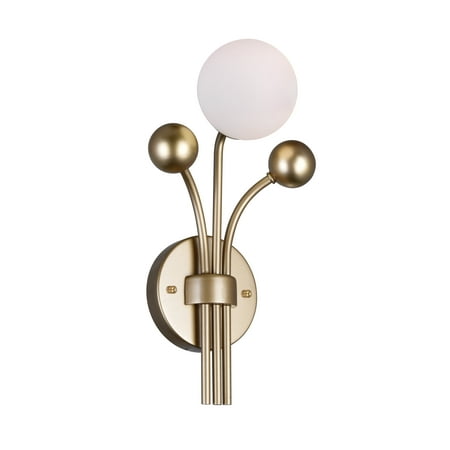 

1 Light Wall Light with Sun Gold Finish