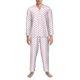 thumbnail image 3 of Balery Pink Paw Pijama para Hombre de Dos Piezas con Manga Larga, Conjunto de Dormir y Descanso Suave con Bolsillos-X-Large, 3 of 7