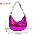 thumbnail image 2 of Bolsa De Hombro Bolsa de mujer Bolsa de hombro de cuero de PU Bolsa de mensajero Bolsa de mano brillante (Rosa roja) Ndcxsfigh Para Estrenar, 2 of 7