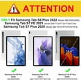 thumbnail image 7 of PINHEN Hybrid Slim Case for Samsung Galaxy Tab S8 Plus 2022/S7 FE 2021/S7 Plus 2020 12.4 Inch with S Pen Holder, Shockproof Cover with Clear Transparent Back Shell, Auto Wake/Sleep, Black, 7 of 7