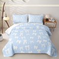 thumbnail image 2 of Erosebridal Cute Bowknot Quilt King,Dreamy Princess Style King Coverlet Set For Bow Lovers,3 Pieces, 2 of 7
