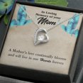 thumbnail image 2 of To Mom Remembrance Message Mother's Love Blooms Forever Necklace w Message Card, 2 of 20
