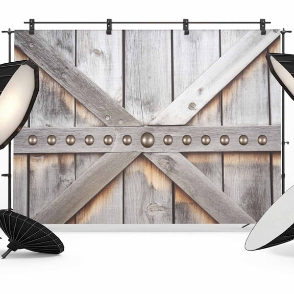 10x8ft Photo Backdrop, Retro Farms Soft Polyester Backdrop Curtains Photography Backdrops, Farmhouses Vintage Cabin Barn Wood Plank Brushed Background for Photoshoots Studio Video Portrait Parties