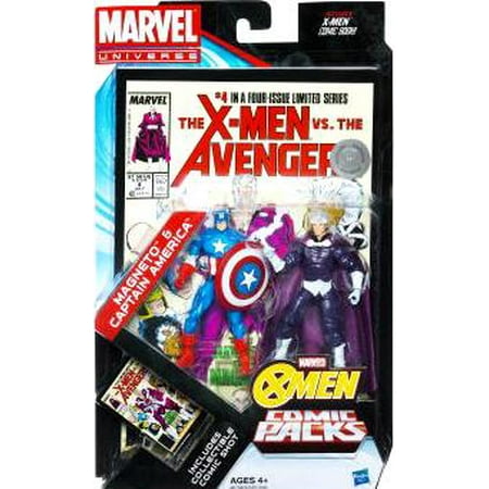 Marvel Magneto - Marvel Universe Magneto & Captain America Action Figure 2-Pack