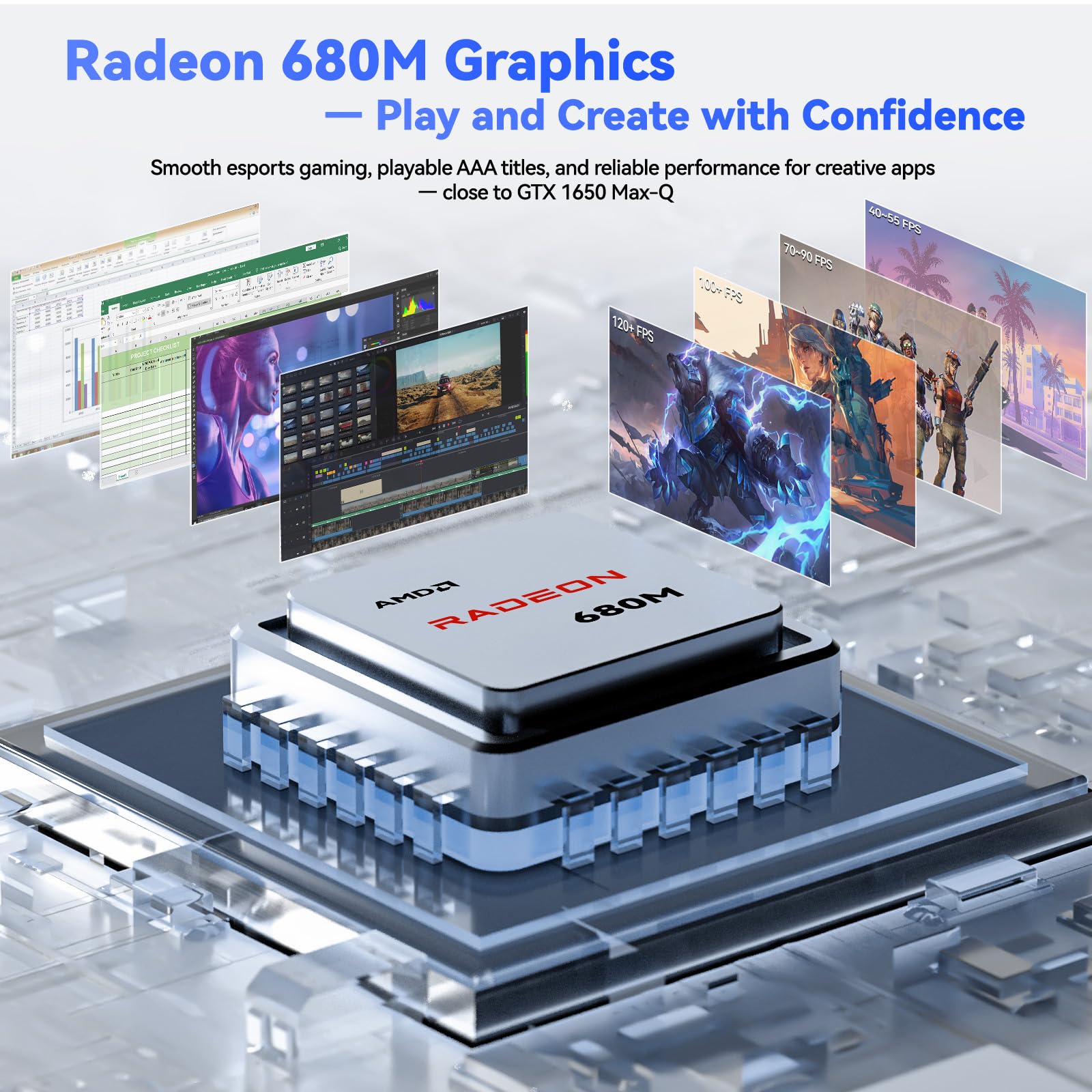 Nimo 17.3" Gaming Laptop AMD Ryzen 7 7735HS photo 3