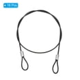 thumbnail image 3 of 1.6Ft 2mm Dia Safety Cable Lock Steel Stage Lighting Security Wire Rope, Black 16 Pack, 3 of 6