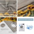 thumbnail image 2 of Fsddascl Sunflower Blackout Curtains for Bedroom/Living Room, Thermal Insulated Kitchen Curtains, Sunglasses Rustic Wood Grain Brown Summer Grommet Darkening Window Treatment Drapes 42"x84"x2, 2 of 6