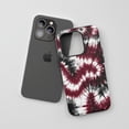 thumbnail image 3 of Tie Dye For All iPhone Series Tough Phone Case Watercolor Swirl Red Black White, 3 of 7