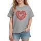 thumbnail image 2 of Blusas y camisas de manga corta con cuello redondo para niños y niñas, camisetas gráficas de manga corta, blusas con estampados bonitos para la temporada escolar., 2 of 9