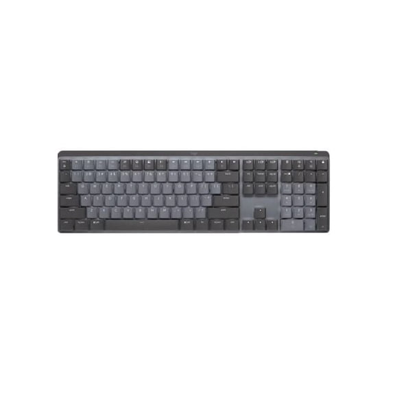 Pre-Owned Logitech MX Mechanical Wireless Illuminated Performance Keyboard, Tactile Quiet Switches, Backlit Keys, Bluetooth, USB-C, macOS, Windows, Linux, iOS, Android, Metal, Graphite
