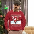 thumbnail image 5 of Christmas Sweatshirt, Funny Santa Reindeer Rugby Christmas Sweatshirt, Ugly Holiday Sweater, Xmas Sweatshirt for Men and Women, 5 of 5