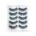 thumbnail image 1 of Pestañas con volumen y ligeras, pares, estilo visón, multipack de pestañas, 10 pares de pestañas postizas de visón, pestañas dramáticas de visón, 8D, 1 of 6