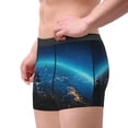 thumbnail image 5 of Salouo Planet Earth Print Men's Boxer Briefs,Breathable Underwear Elastic Waistband Briefs for Men -Large, 5 of 8