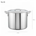 thumbnail image 2 of OLLA DE ALUMINIO TRIPLE FUERTE CON TAPA No. 40 GRAN CHEF, 2 of 3