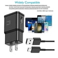 thumbnail image 6 of pannbo Type C Charger Fast Charging 6FT Cable USB Wall Charger Block for Samsung Galaxy A15 A16 A55 A25 A35 A05 C55 S10 S20 S21 S22 S23 S24 S25 Plus Ultra FE Note 10 20 Android Phone, 6 of 9