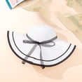thumbnail image 5 of FUZHIQ Women's Oversized Wide Brim Solid Color Floppy Sun Hat, Foldable UV Protection Beach Hat, Lightweight Packable Summer Hat for Vacation Pool Travel Outdoor,One Size, 5 of 6