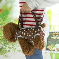 thumbnail image 2 of Pet Dogs Cats Carrier Backpack  Breathable Outdoor Travel Leg Out Shoulder Hand Bag  Dog Harness And Leash Set, 2 of 4