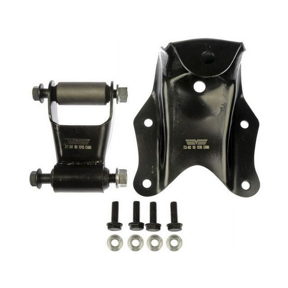 Rear Leaf Spring Shackle / Bracket Kit - Compatible with 1986 - 1996 Ford F150 RWD 1987 1988 1989 1990 1991 1992 1993 1994 1995