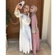 thumbnail image 1 of Vestido de moda musulmana para mujer Abaya Dubai Turquía Kaftan ropa islámica 6 colores túnica ropa femenina vestidos- esquí esquí Gafas de esquí, 1 of 3