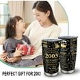 thumbnail image 4 of 21st Birthday Gifts For Her/Him, Gifts For 21 Year Old Women Tumbler 20oz, 21st Birthday Gifts, 21 Year Old Birthday Gifts For Her/Him, 21 Birthday Decorations, Back In 2003 Travel Mug 1PC, 4 of 6
