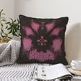 thumbnail image 2 of Velvet Decorative Throw Pillow Covers Set of 2, Soft Square Cushion Cover with Invisible Zipper Trendy Style Vaporwave Printing, 16"x16", 2 of 7