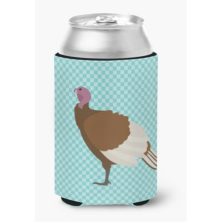 

Bourbon Red Turkey Hen Blue Check Can or Bottle Hugger