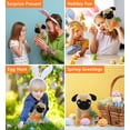 thumbnail image 4 of DolliBu Happy Easter Super Soft Plush Pug Dog with Carrot - Cute Stuffed Animals with Carrot Plush Toy, Perfect Easter Gift, Spring Easter Plush Animal - 8 Inches, 4 of 7