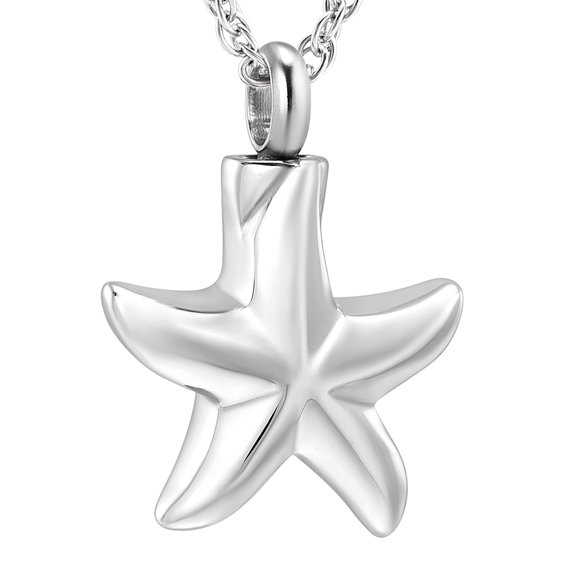 Starfish Cremation Pendant Small Urns for Ashes Keepsake Urn Necklace