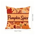 thumbnail image 4 of AuroraX Fall Pumpkin Pillow Covers Thanksgiving Decorative Pillowcase Cute Farmhouse Maple Leaf Rustic Thanksgiving Decorations for Home Orange, 4 of 7