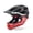 Black Shark, variant on ROCKBROS Kids Full Face Bike Helmet, 2-in-1 Detachable Chin Guard, Ages 6-13