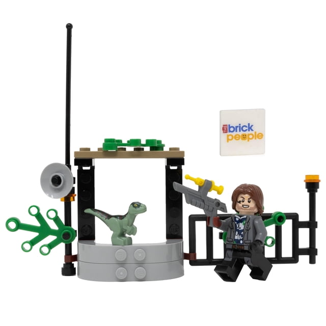 LEGO Jurassic World: Rainn Delacourt Minifigure with Raptor