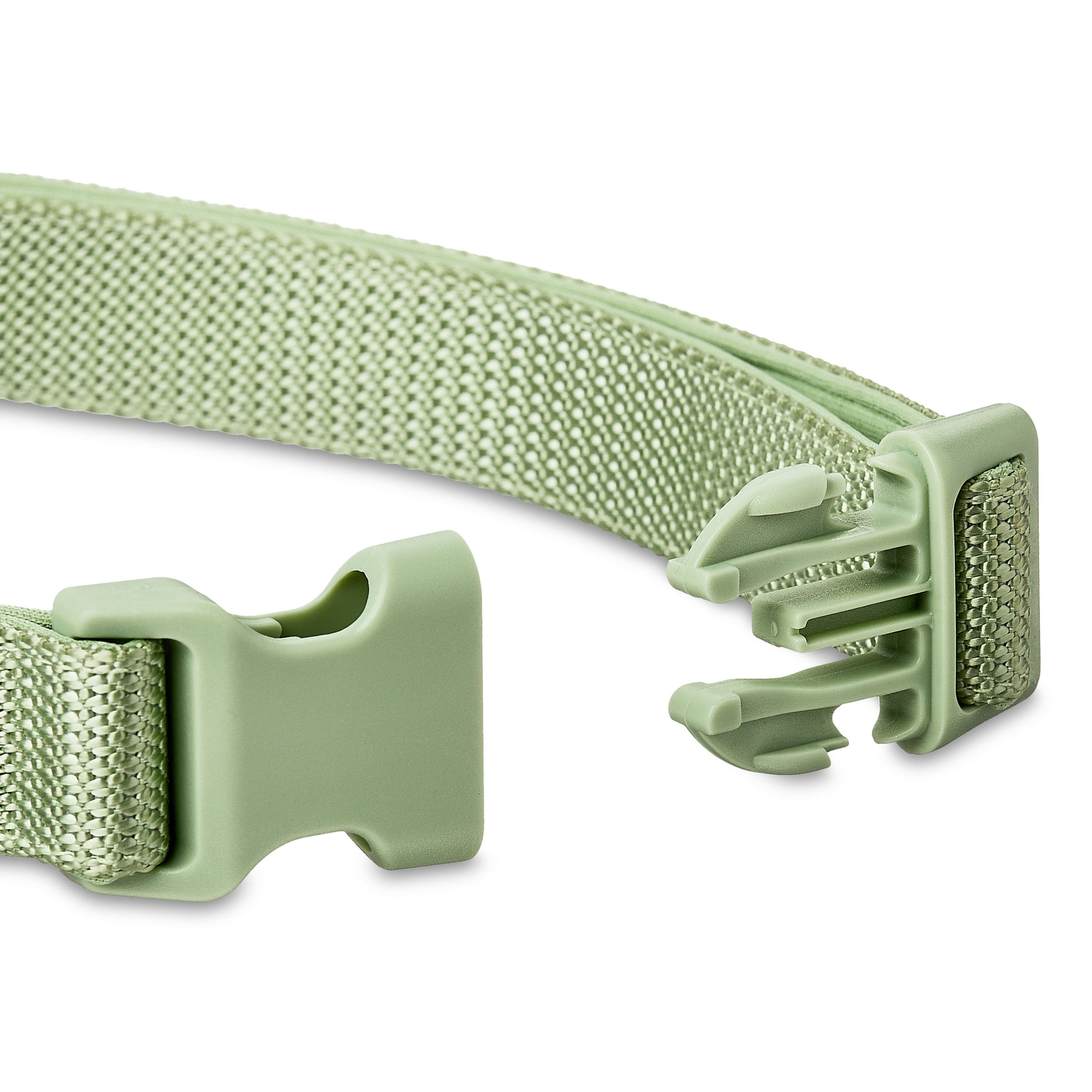 Vibrant Life Neoprene Cushioned Adjustable Dog Collar, Sage Green, Large
