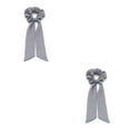 thumbnail image 1 of Qarigey Diadema vintage de moda para mujer - Fiesta o diario Banda para el cabello larga pequeña y fresca de poliéster 142-P Gris liso 142-P Gris liso 2Conjunto, 1 of 6