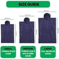 thumbnail image 4 of COR Surf Poncho Changing Towel Robe with Hood and Front Pocket | Thick Quick Dry Microfiber Wetsuit Poncho Towel for Surfing Beach Pool Swim (Medium, Kailua), 4 of 6