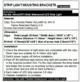 thumbnail image 5 of HSHDLDF Griver 100 Pack Strip Light Mounting BracketsFixing ClipsOne-Side Fixing100 Screws Included (Ideal for 10mm Wide Waterproof Strip Lights), 5 of 5