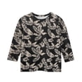 thumbnail image 4 of Grblisyd Girls Casual 3/4 Sleeve T Shirts Kids Floral Print Crewneck Tops Fashion Tees, 4 of 4