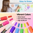 thumbnail image 3 of Triani 8Pcs Window Chalk Markers for Cars Glass Washable Liquid Chalk Markers with 10MM Wide Tips 8 Color Chalkboard Markers for Car Windows, Auto, Blackboards, Windshield, 3 of 7