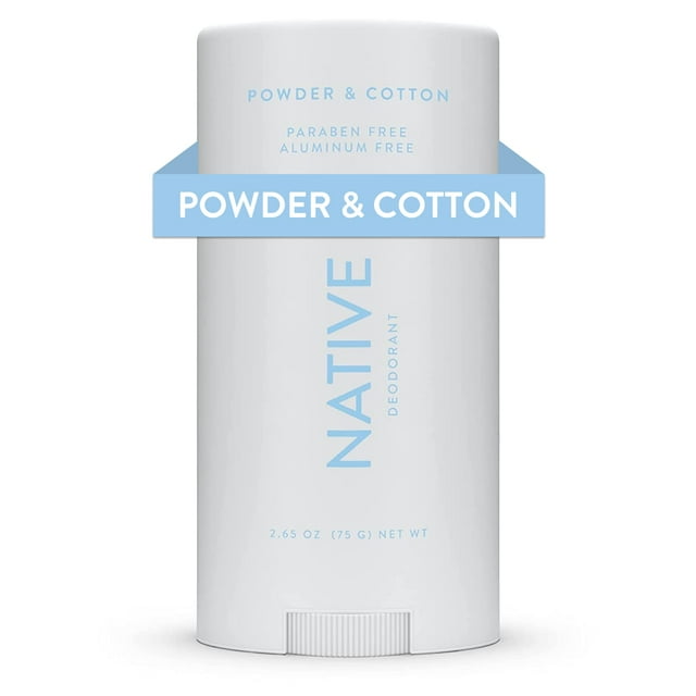 Desodorante nativo en polvo y algodón sin aluminio 75 ml