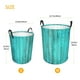 thumbnail image 3 of Fotbe Turquoise Wooden2 Cesto de Ropa con Asas, Cesto Impermeable de Gran Capacidad, Bolsa de Lavado para Dormitorio, Cesto de Ropa con Ruedas y Asas-Medium, 3 of 6