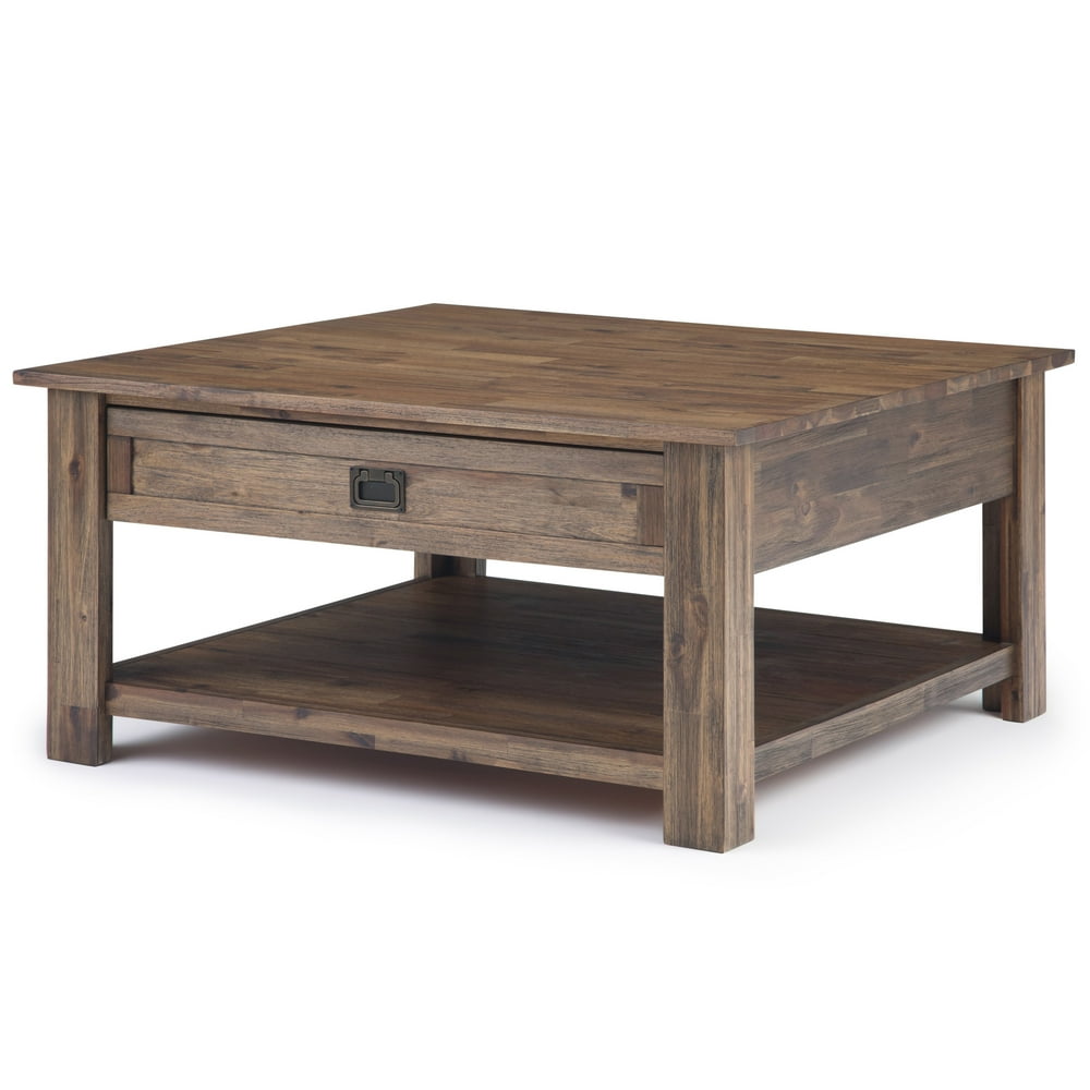 Brooklyn + Max Sullivan Solid Acacia Wood 38 inch Wide Square Rustic