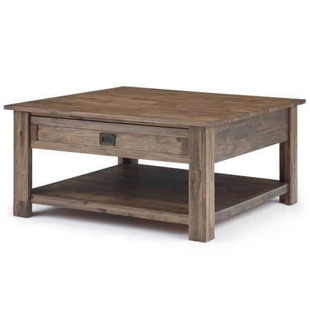 natural wood acacia aged brown coffee table rustic sullivan brooklyn solid contemporary wide inch square max dialog displays option button