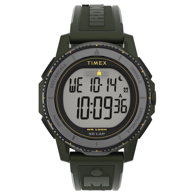 Reloj Timex Ironman Adrenaline Cab Digital Corr Sil Verde Caja 46.5mm TW5M58000